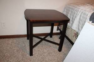 lot 172 image: Wood Side Table