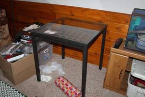 lot 181 image: Glass Top Table