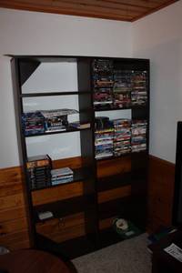 lot 188A image: Wood Bookshelf 5-Shelf