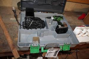 lot 114 image: Hitachi 18V Cordless Driver Drill DS18DSAL, Battery, Charger, Case
