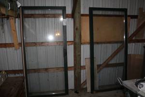 lot 237 image: Lot of (2) Glass Slide Doors