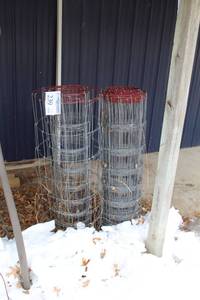 lot 239 image: Lot of (2) 42in. Wire Fence Rolls