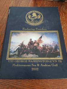 lot 244 image: USS George Washington (CVN 73) Mediterranean Sea & Arabic Gulf 2002 enduring Freedom Book