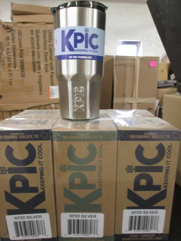lot 406 image: Kpic 20 oz. Stainless Steel Tumbler