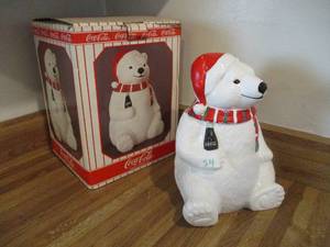 Coca Cola Polar Bear Cookie Jar
