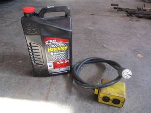 Power cord and oil
