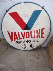 Valvoline Racing Oil Sign