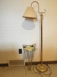 Standing Lamp and Ashtray Stand