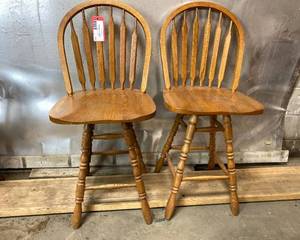 lot 111 image: Island Swivel Chairs (Qty 2)