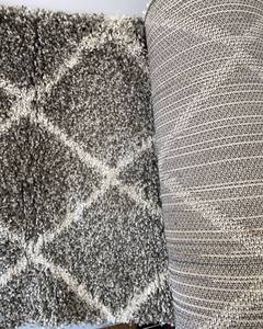 lot 157 image: GreyIvory Shag Runner