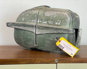 lot 91 image: Antique Boat Motor Housing