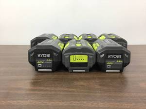 lot 41 image: Lot Of 7 RYOBI 40v Batteries