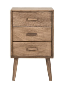 lot 46 image: SAFAVIEH Pomona Desert Brown 3-Drawer End Table