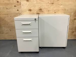 lot 47 image: Lot Of 2 Filing Cabinets 27H 15W 22D