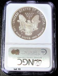 lot 10 image: 1995-P Silver American Eagle