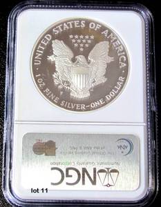 lot 11 image: 1996-P Silver American Eagle