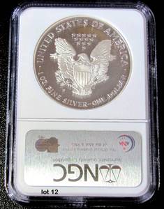 lot 12 image: 1997-P Silver American Eagle