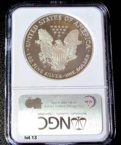 lot 13 image: 1998-P Silver American Eagle