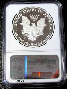 lot 26 image: 2010-W Silver American Eagle