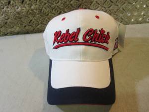 Rebel Chick Embroidered Cap with A...