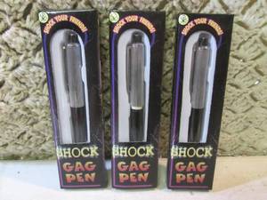 3 Prank Shock Pens New  EC1...
