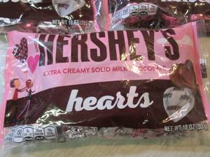3 Bags of Hersheys Hearts Best by O...