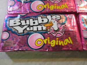6 Packs of Bubble Yum Original Gum ...