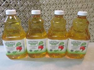 4 Bottles of Organic Apple Juice Be...