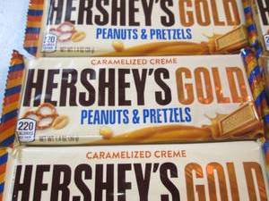 12 Hersheys Gold Peanuts & Pretzels...