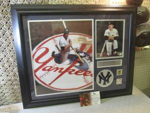 Framed Mickey Mantle Photos with Si...