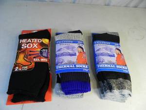 lot 35 image: 5 New Pairs of Thermal Socks