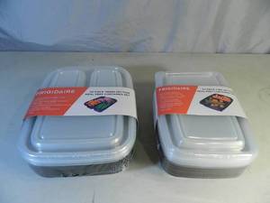 lot 43 image: 2 New Frigidaire 20 Piece Meal Prep Container Sets