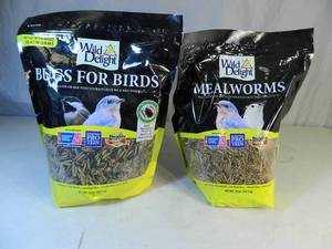 lot 85 image: 2 New Bags of Wild Delight Mealworms