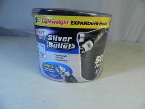 lot 87 image: New 50 Foot Pocket Hose Silver Bullet