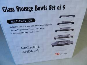 lot 93 image: 10 Pc Mixing Bowl Set