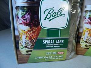 lot 99 image: 16 New Ball Spiral Jars with Lids