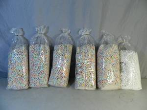 lot 138 image: 6 Large Bags of Lucky Charms Style Marshmallows