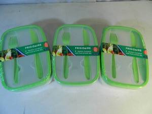 lot 161 image: 3 New Frigidaire Lunch Sets