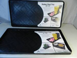 lot 181 image: 2 New Nice Rubber Boot Trays