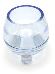lot 321 image: Mid Century Modern Tiffin Blue Swedish Optics Ball Vase