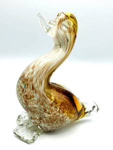 lot 309 image: Murano Art Glass Duck Sculpture 5 12 Tall