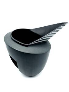 lot 402 image: Artist Signed Modern Geometric Monochrome Pottery Pitcher