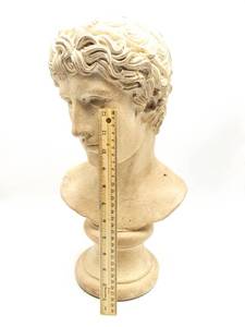 lot 411 image: Large Signed David Chalkware Bust Approx 18 Tall