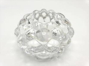 lot 314 image: Orrefors Signed Bubble Swedish Art Glass Votive Holder  Paperweight