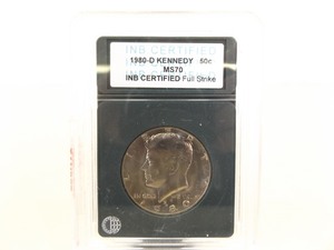 Professionally Graded 1980-D Kennedy Half Dollar