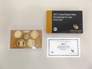 2012 US Uncirculated Presidential Dollar Proof Set