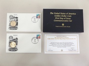 2000 US First Day Issue&nbspPhiladelphia and Denver Sacagawea Dollar Set