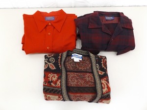 2 Womens Pendelton Long Sleeve&nbspWool&nbspShirts and 1 Pendelton Wool Sweater&nbsp
