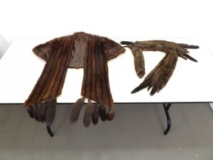 Vintage Mink Shawl and Scarf