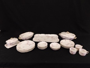 24 Piece Set of Antique Haviland Limoges Porcelain China
